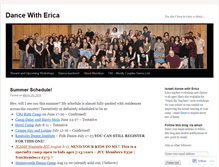 Tablet Screenshot of dancewitherica.com